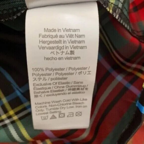 NWT J Crew Green Blue Red Tartan Plaid Fall Crop Peplum Peasant Blouse Top XS - Picture 5 of 5